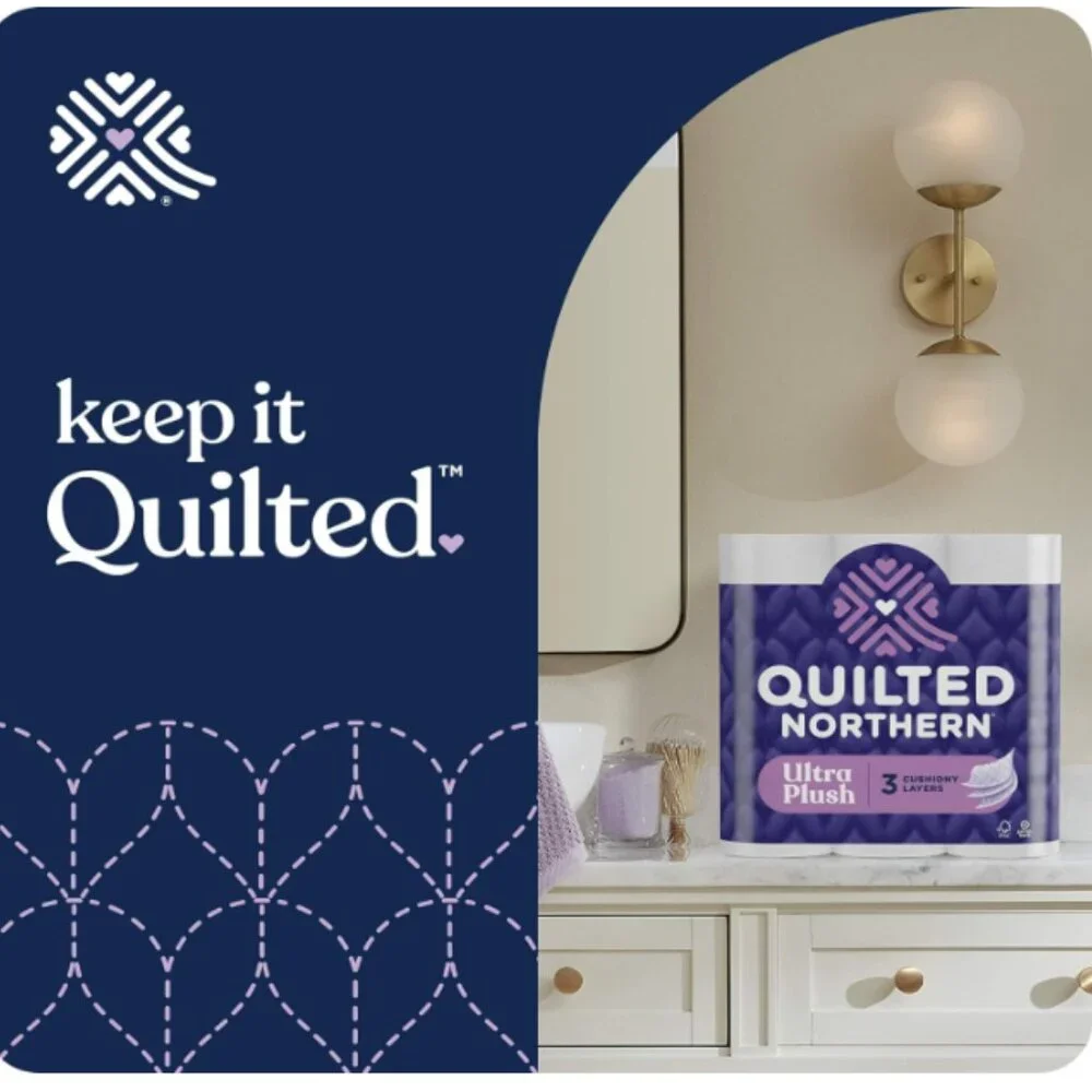 Quilted Northern Ultra Plush Toilet Paper, 18 Mega Rolls = 72 Regular Rolls,